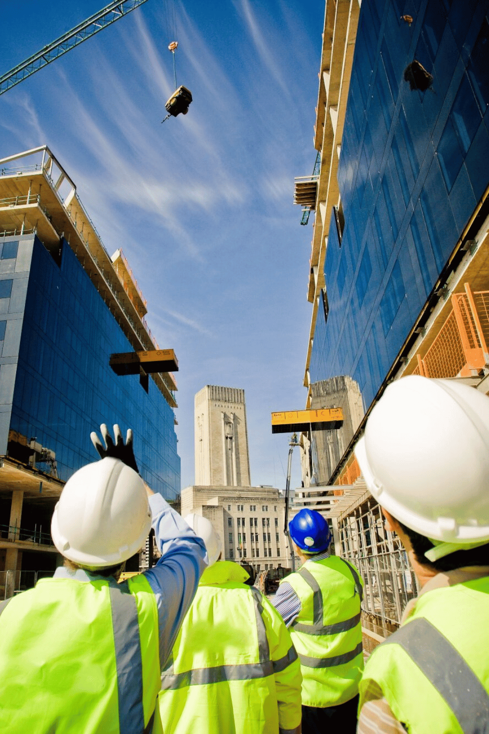 men on scaffoldings